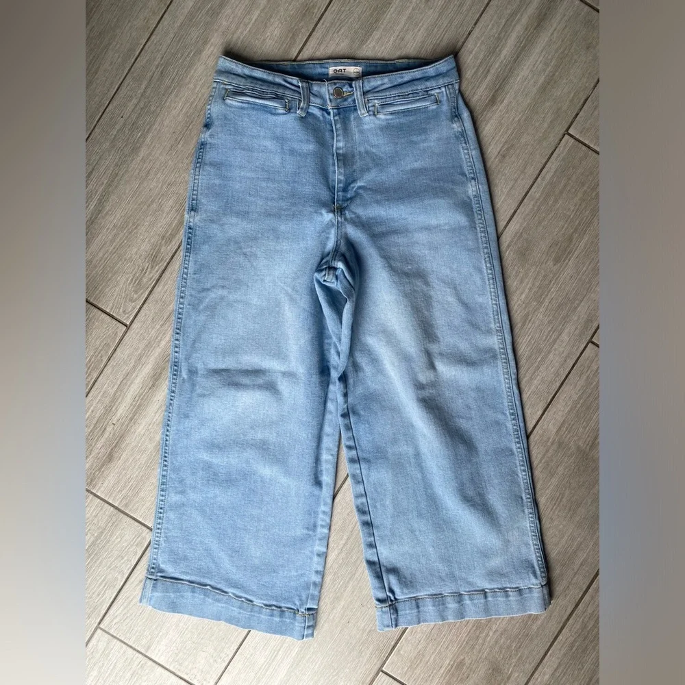 Oat New York Light Blue Wide Leg Jeans - Picture 3 of 14